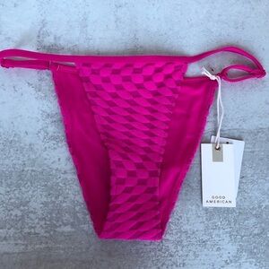 Good American Hawaiian Pink Bikini Bottom Small